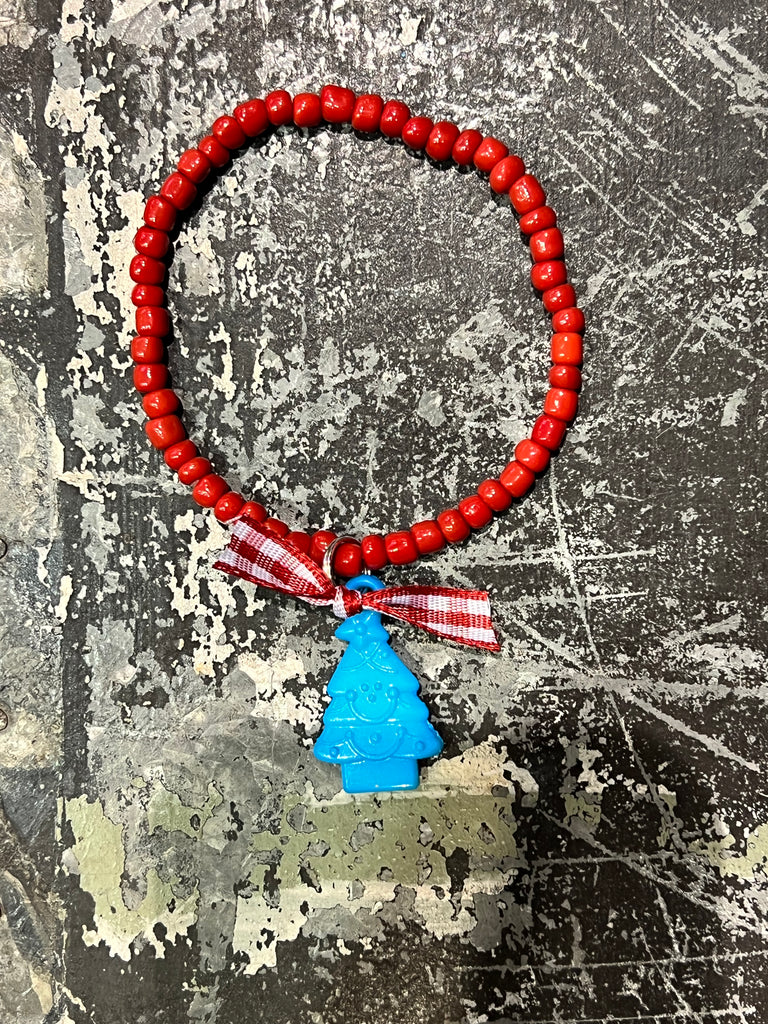 Stretchy Bead Bracelet with Tree