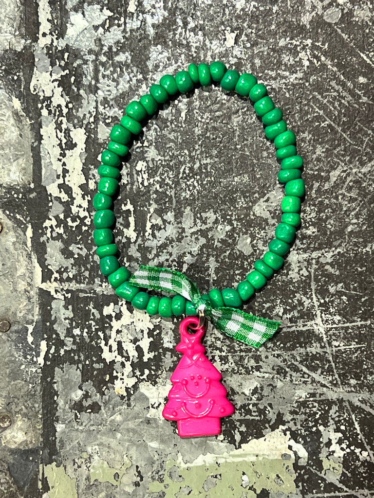 Stretchy Bead Bracelet with Tree