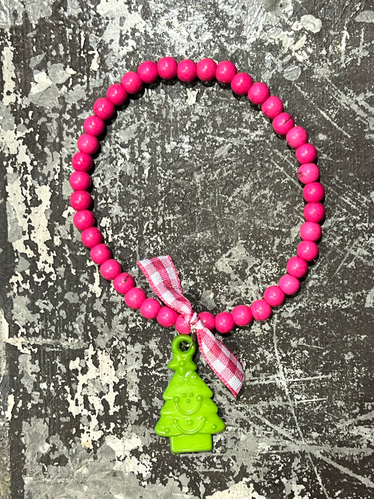 Stretchy Bead Bracelet with Tree
