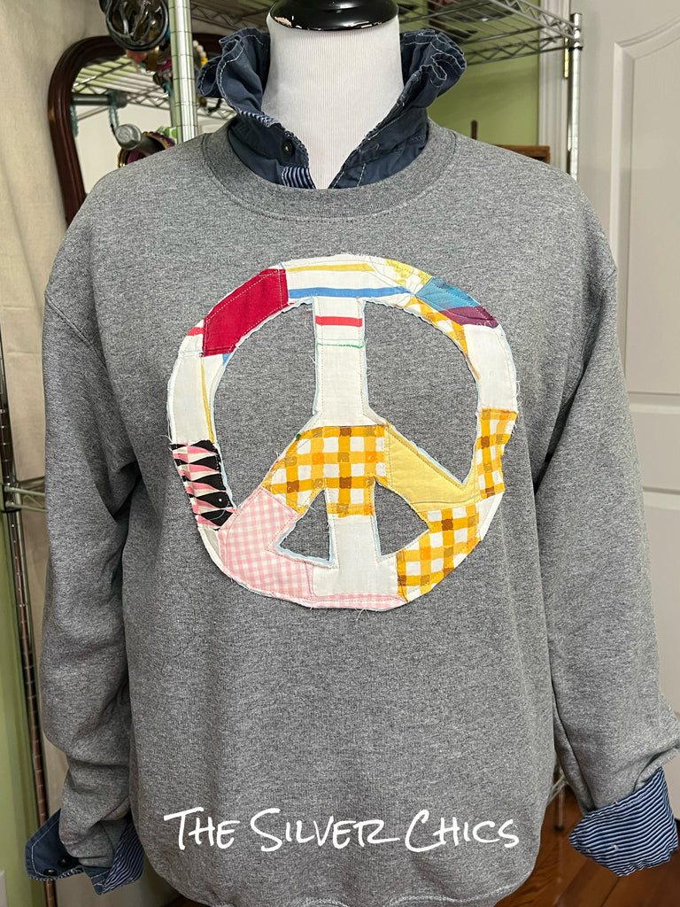 Quilted Peace Sweatshirt