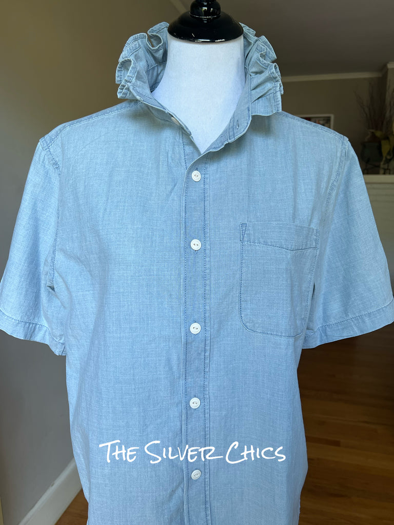 Chambray Ruffle Revival Shirt