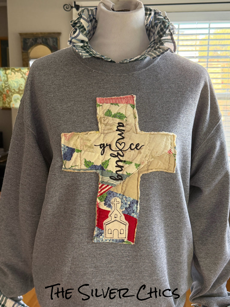 Amazing Grace Quilted Sweatshirt