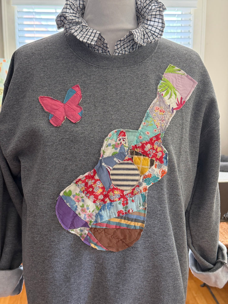 Dolly Butterfly Guitar Sweatshirt