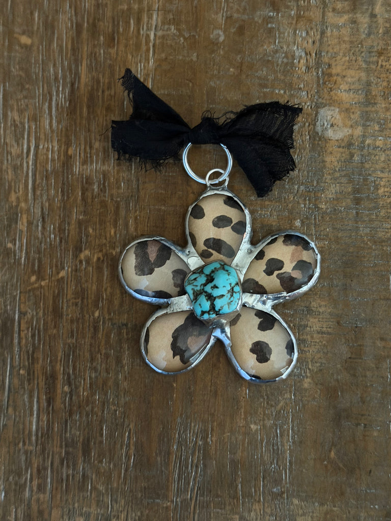 Cheetah Soldered Flower Pendants