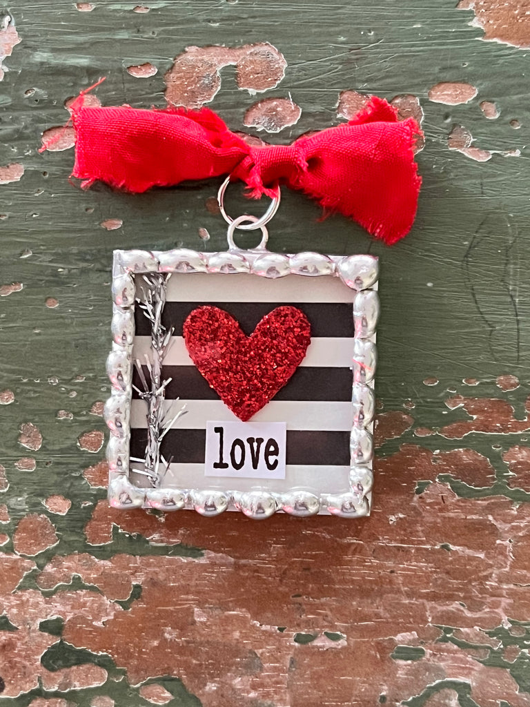 Glitter Heart Love Pendant