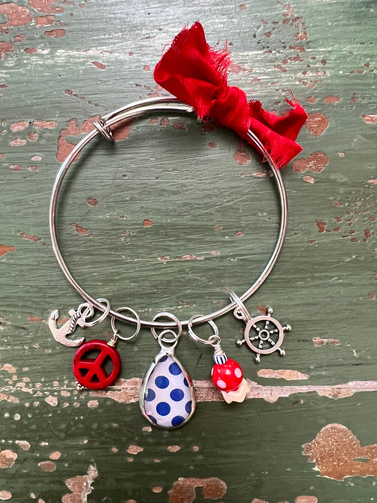 Red White Blue Nautical Bangle