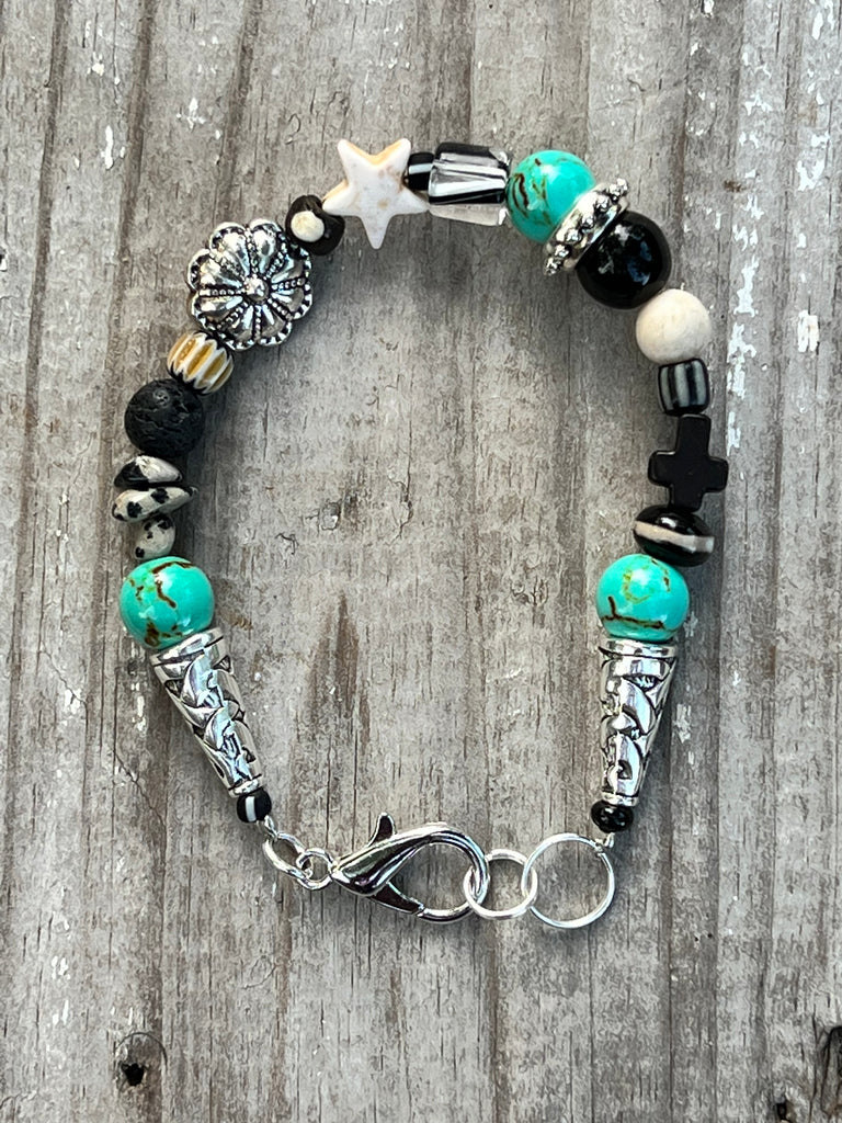 Funky Black/Turquoise Bracelets