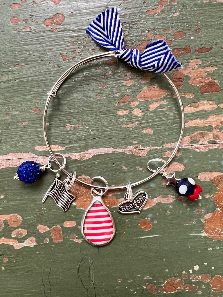 Red White Blue Freedom Bangle