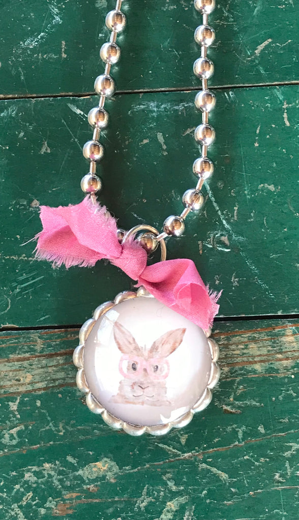Bunny Pendant on Chunky Ball Chain