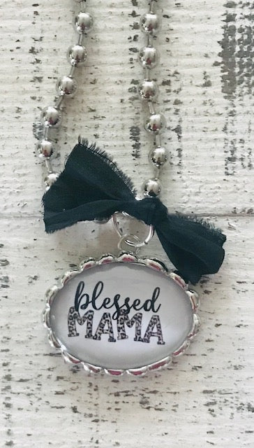 Blessed Mama Cheetah Necklace