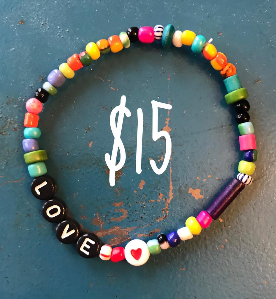 MultiColor Bracelet with LOVE