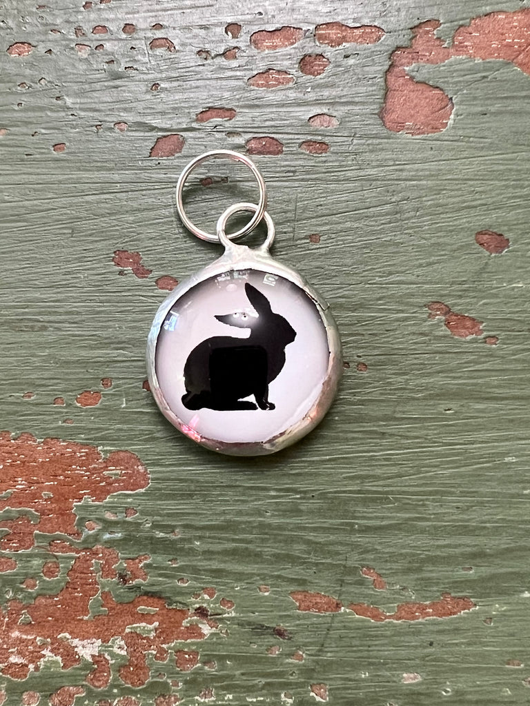 Bunny soldered bubble charm