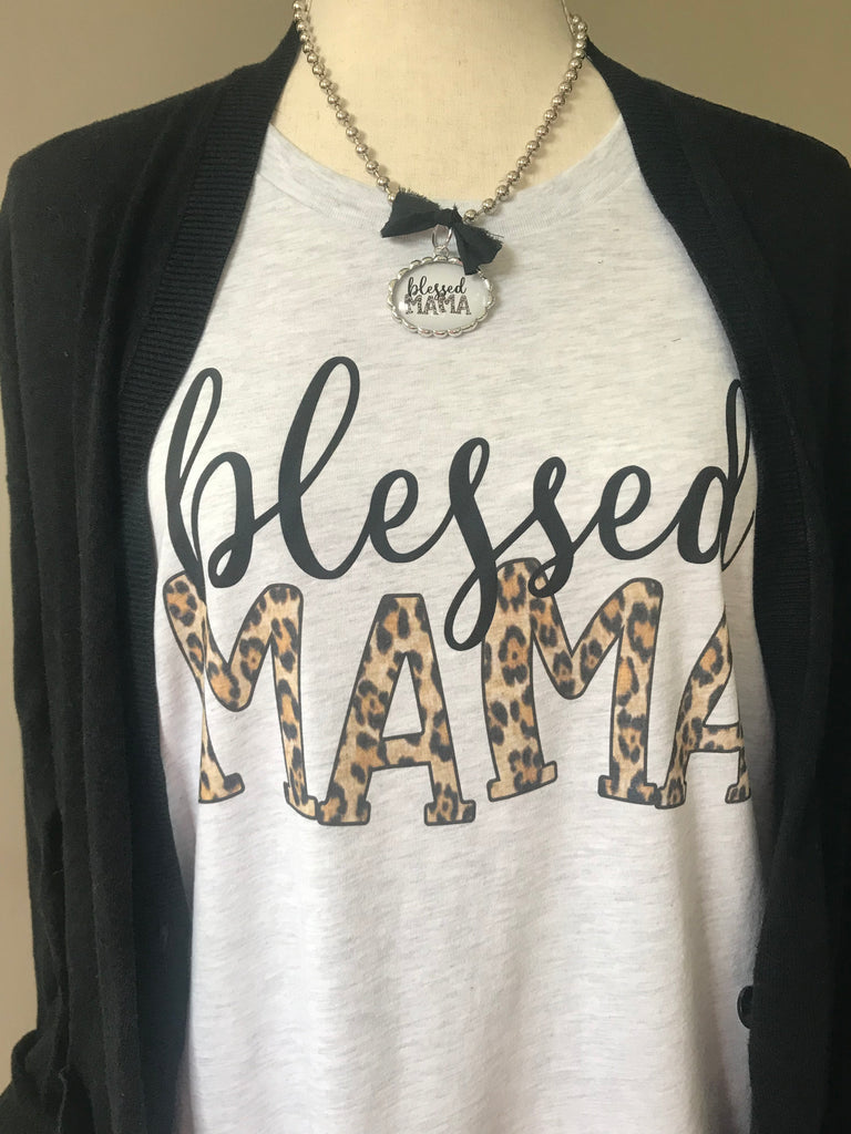 Blessed Mama Cheetah Tee